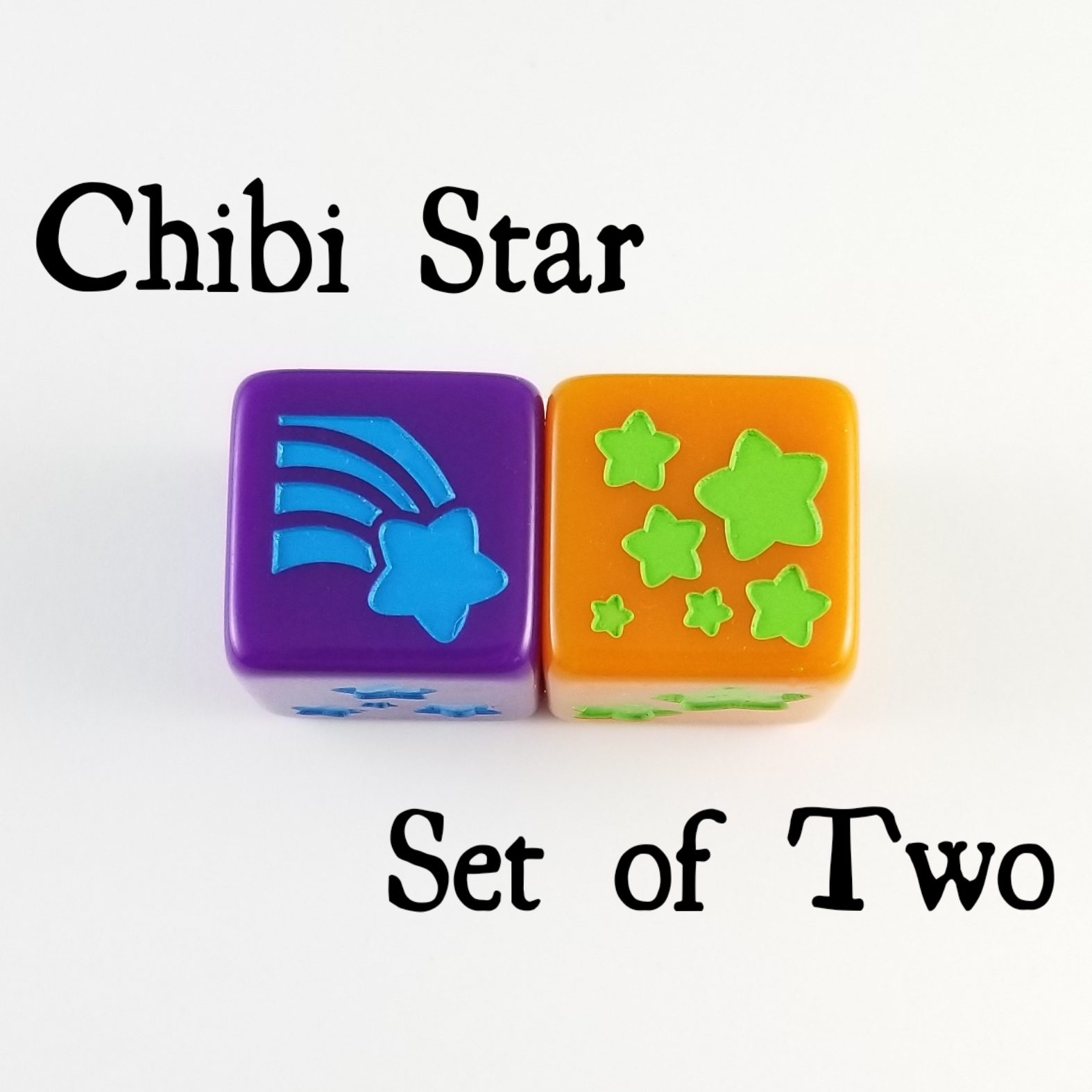 Chibi Star Dice, Set of 2 D6
