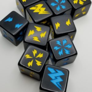 Lightning Bolt - Wizard Dice, Set of 2 - D6