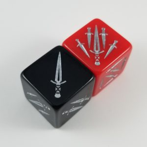 Dagger/Rogue Dice, Set of 2 - D6