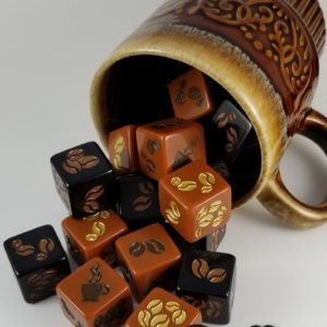 Coffee Dice, Set of 2 - D6