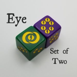 Eye/Warlock  Dice, Set of 2 - D6