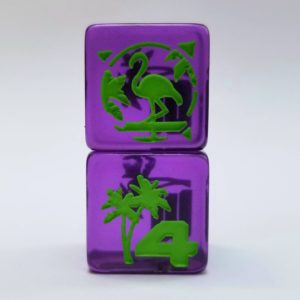 Hot Tropic Dice, Set of 2 - 19mm D6