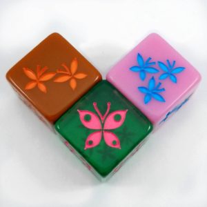 Butterfly Dice, Set of 2 - D6