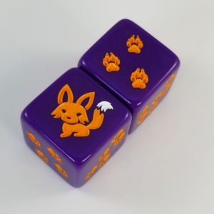 Fox Pup Dice - Set of 2 D6